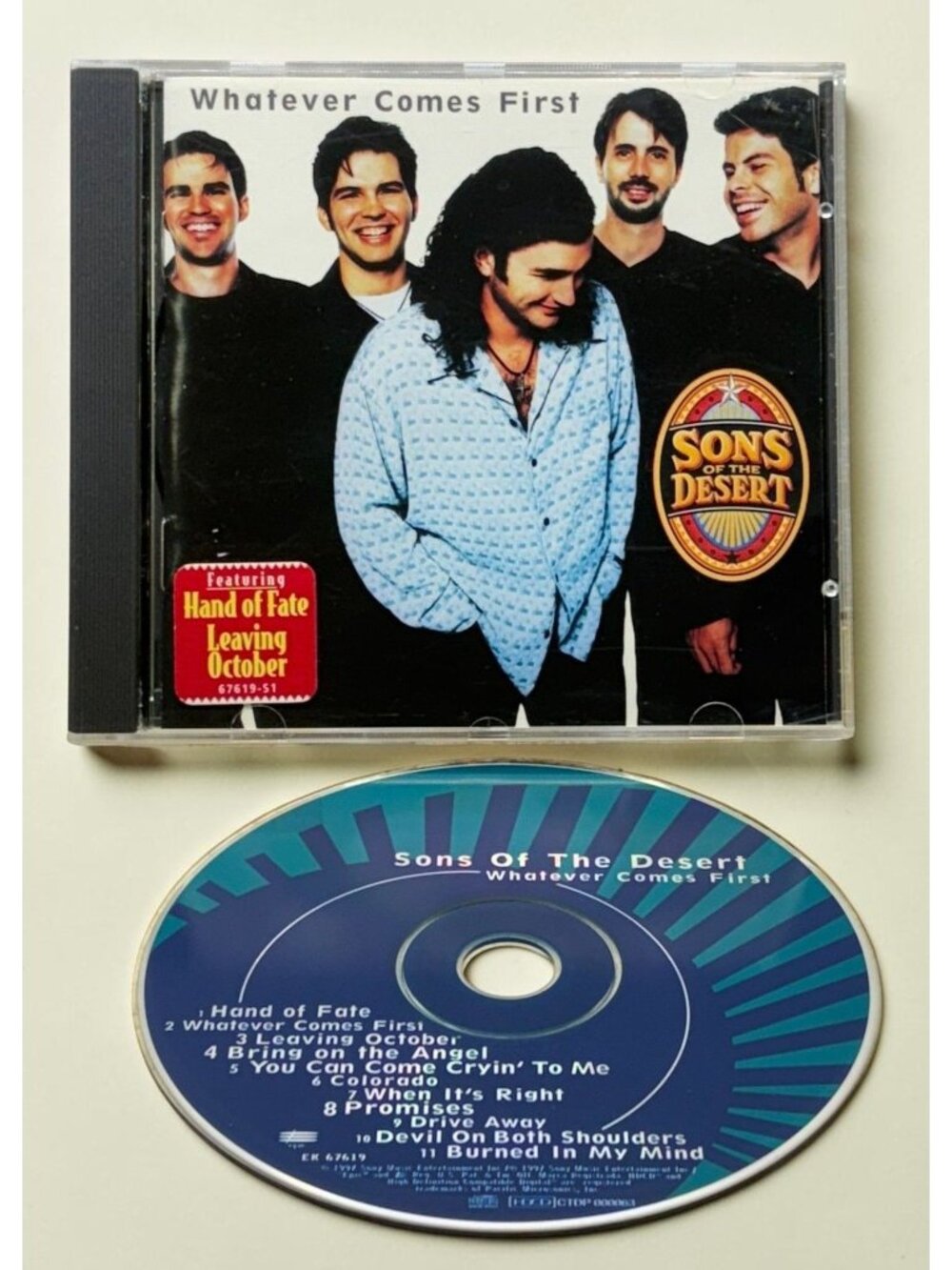 Sons of the Desert Whatever Comes First CD 1990s Country Rock